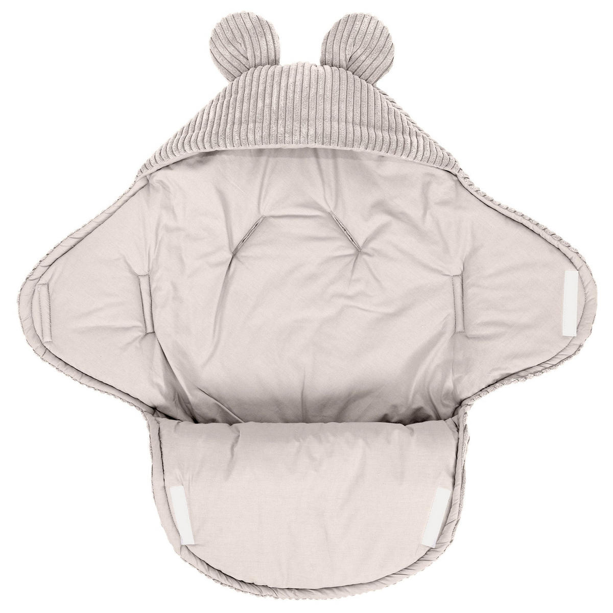 EINSCHLAGDECKE für Babys aus Cord in Ecru - Beige, Textil (45/80cm) - MeowBaby