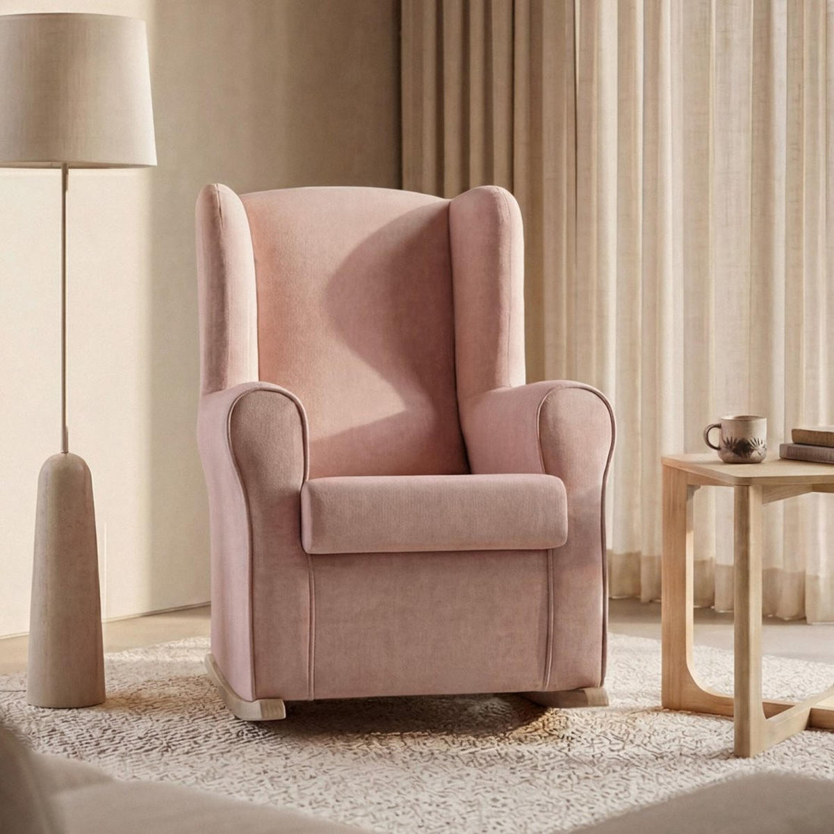 STILLSTUHL Lily Rosa 76 cm x 98 cm - Pink, Textil (76/98/83cm) - Klast Home