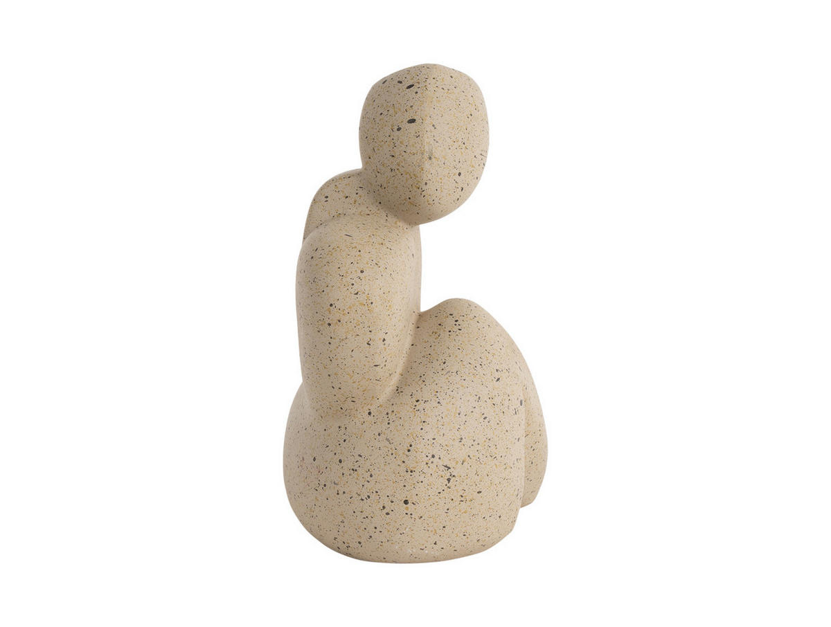 FIGUR Abstracto Tip Braun 11/8/14 cm - Braun, Kunststoff (8/14/11cm) - Present Time