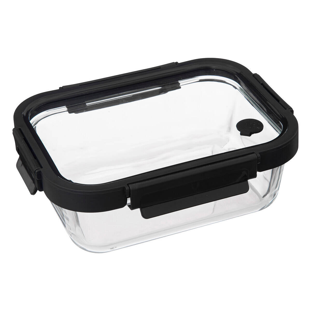 GLASBEHÄLTER Transparent - Schwarz, Glas (17/7.4/21.7cm)