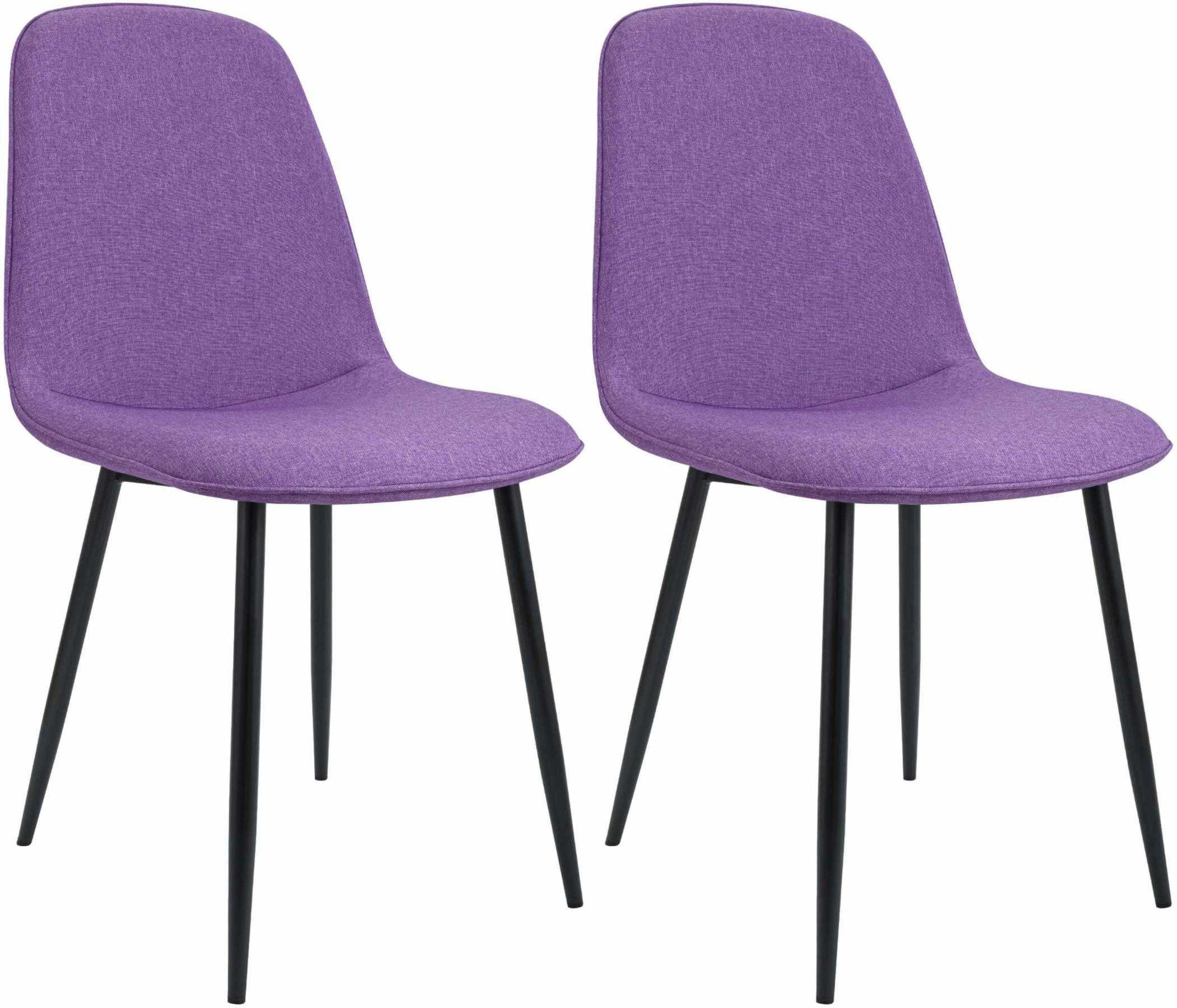 furnicato Esszimmerstuhl Lila 45x88x54 cm