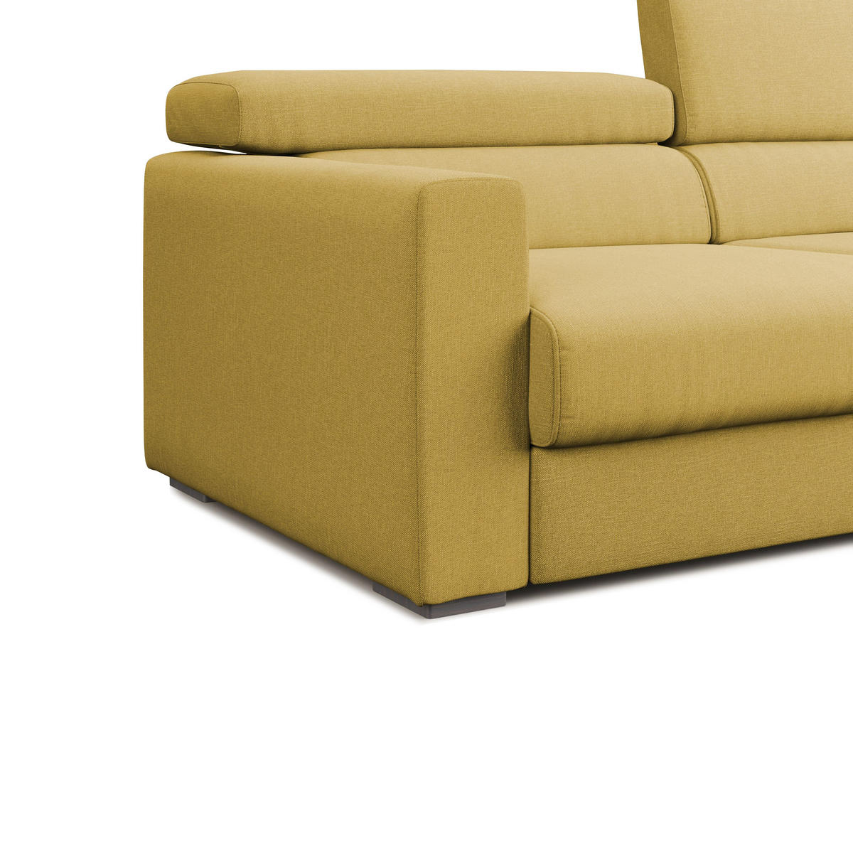 LINEARSOFA Dylan - Gelb, Textil (158/89/100cm) - Divani.store