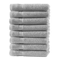 HANDTUCH 50x100 cm Frottier Handtücher im 8er Set aus 100% Baumwolle, Silber 500g/m2 - Silberfarben, Textil (50/100cm) - Carpe Sonno
