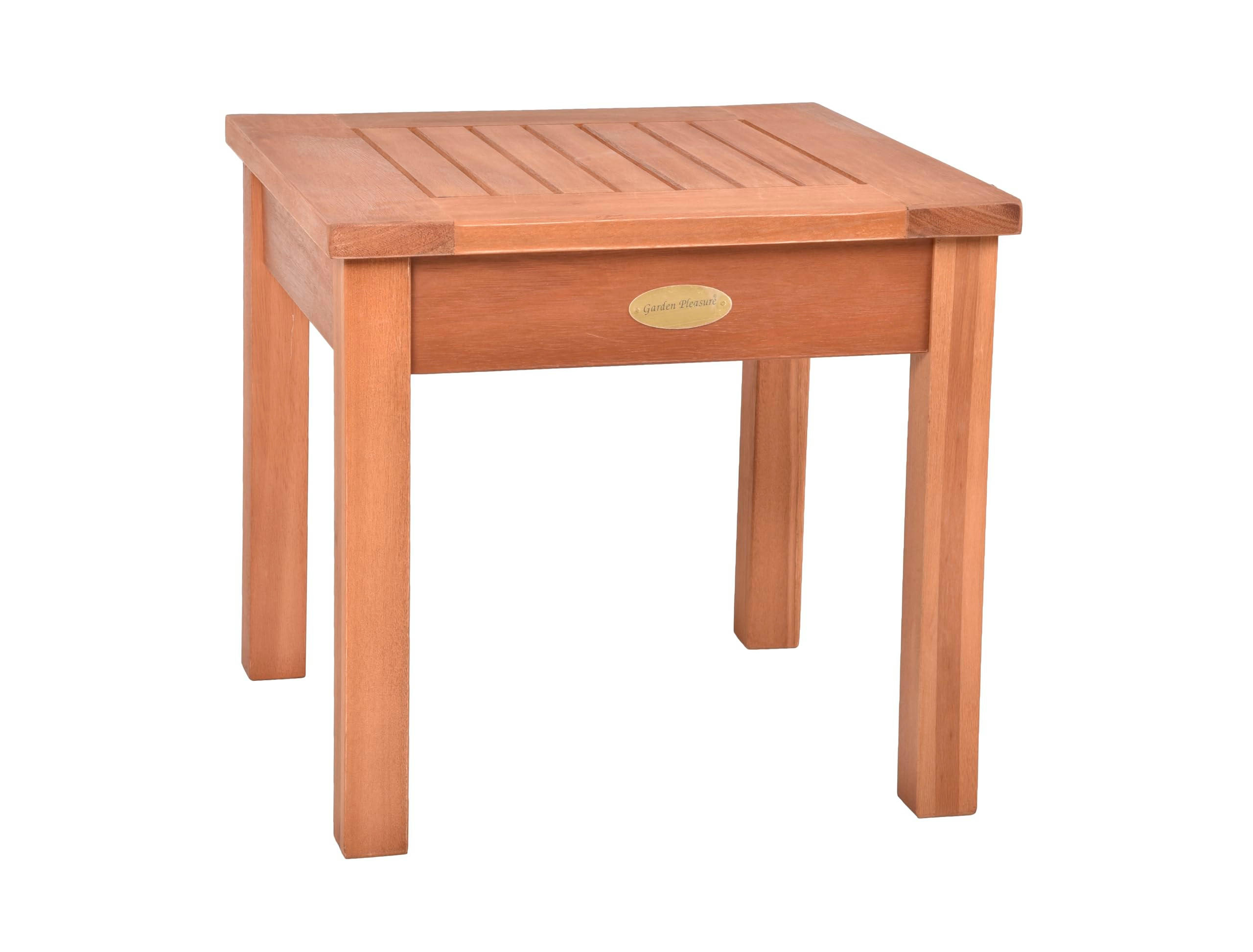 GARTENTISCH Annika Teak-Look Hellbraun Garten - Hellbraun, Holz (40/40/37cm) - DELUKE