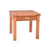 GARTENTISCH Annika Teak-Look Hellbraun Garten - Hellbraun, Holz (40/40/37cm) - DELUKE