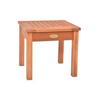 GARTENTISCH Annika Teak-Look Hellbraun Garten - Hellbraun, Holz (40/40/37cm) - DELUKE