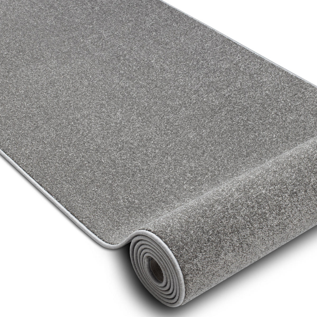 LÄUFER KARMEL Glatt, 60/100 cm - Grau, Textil (60/100cm) - rugsX