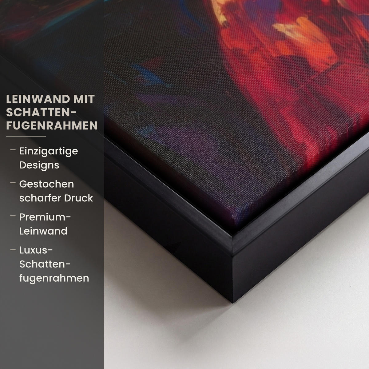 LEINWAND Bilder mit Rahmen - Wein - Frau - Stimmungsvoll - Farbenfroh - 100x70 - Bordeaux, Textil (100/70cm) - MuchoWow