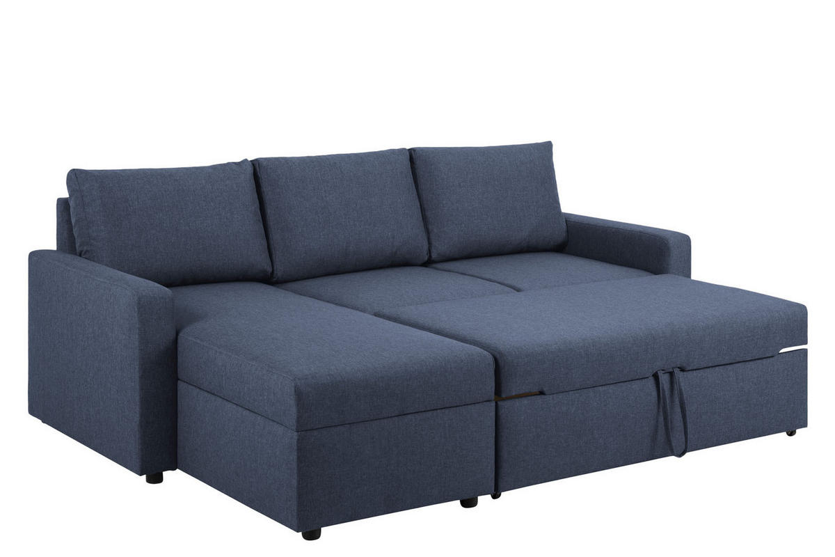 SCHLAFSOFA blau - Blau, Holzwerkstoff (218/155cm) - ebuy24