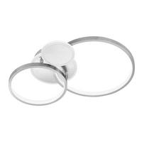 LED DECKENLEUCHTE Metall Silber - Silberfarben, Metall (54/38/9cm) - Wofi