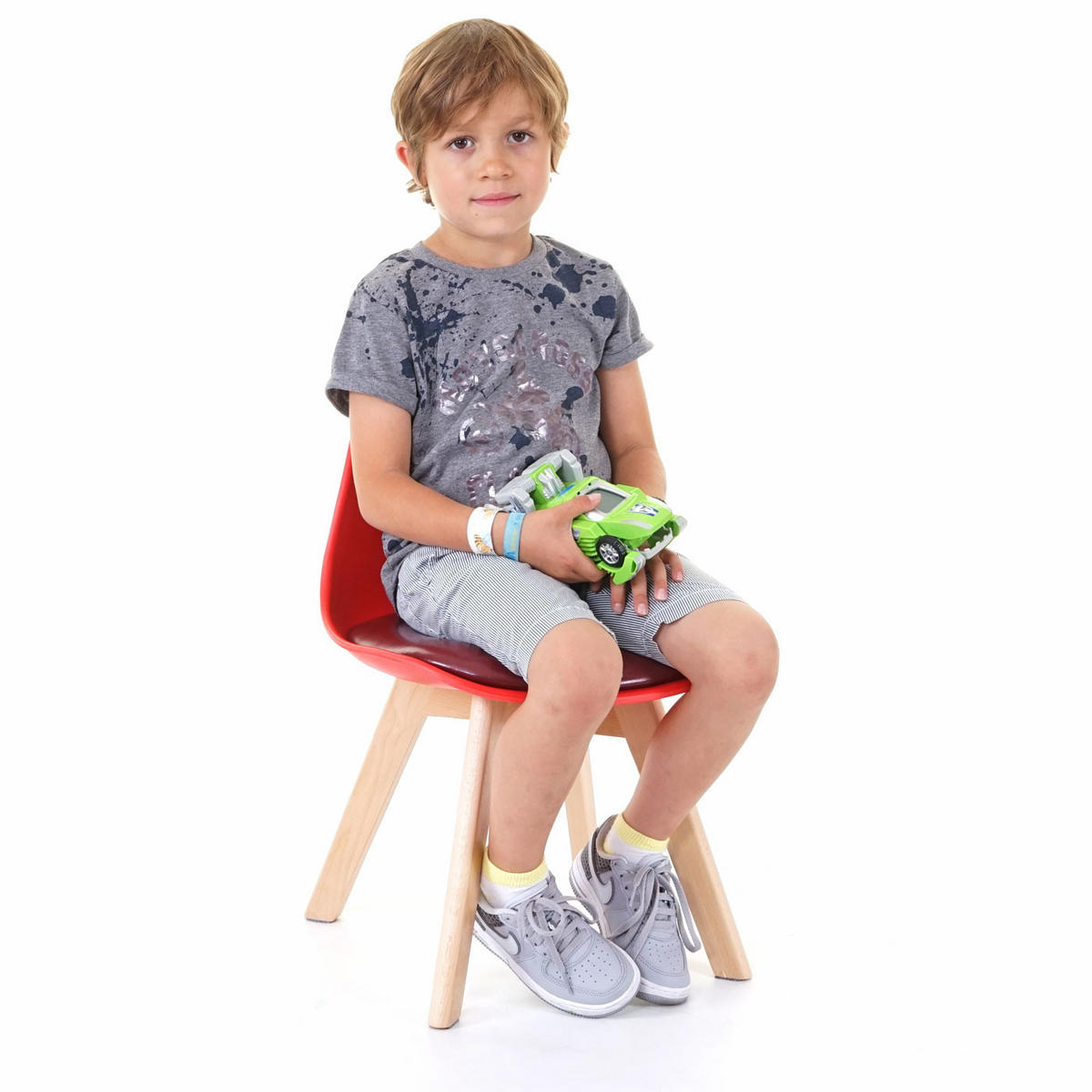 KINDERSTUHL Rot 2er-Set - Rot, Textil (38/55/39cm) - MCW
