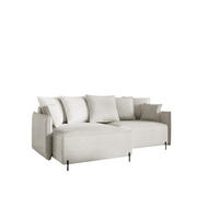 ECKSOFA Betto - Weiß, Holzwerkstoff/Textil (221/148cm) - Fun Möbel