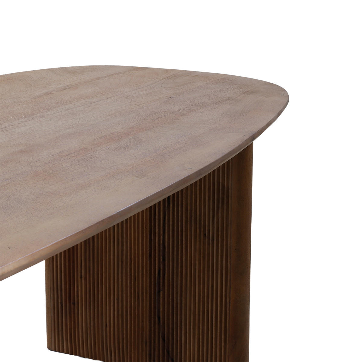 ESSTISCH oval aus Mangoholz 180cm, natürlich - Braun, Holz (180/90/76cm) - Giga Meubel