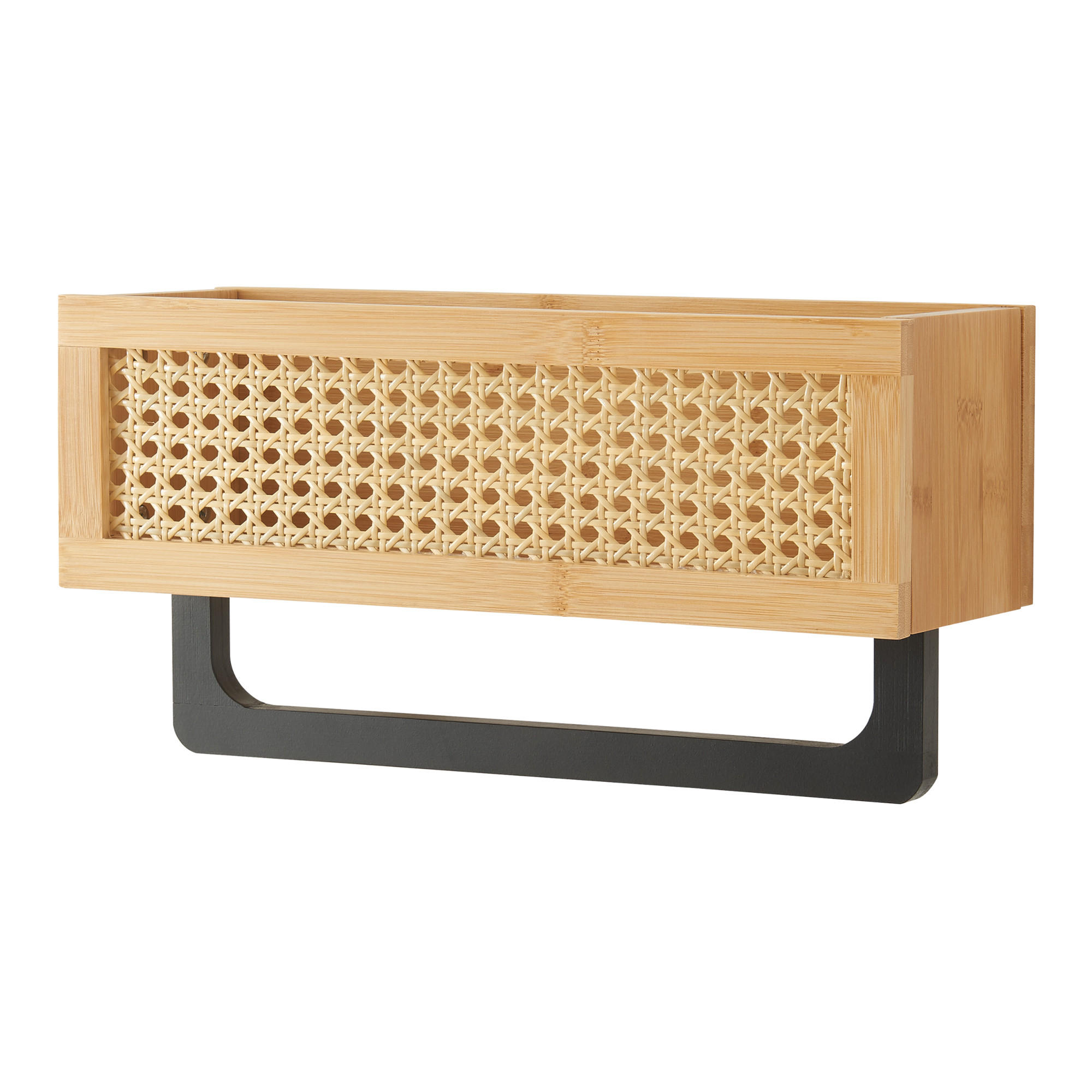 BADEZIMMERREGAL Tervola - Naturfarben, Holz/Kunststoff (36/18.5/12.5cm) - [en.casa]