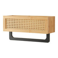 BADEZIMMERREGAL Tervola - Naturfarben, Holz/Kunststoff (36/18.5/12.5cm) - [en.casa]