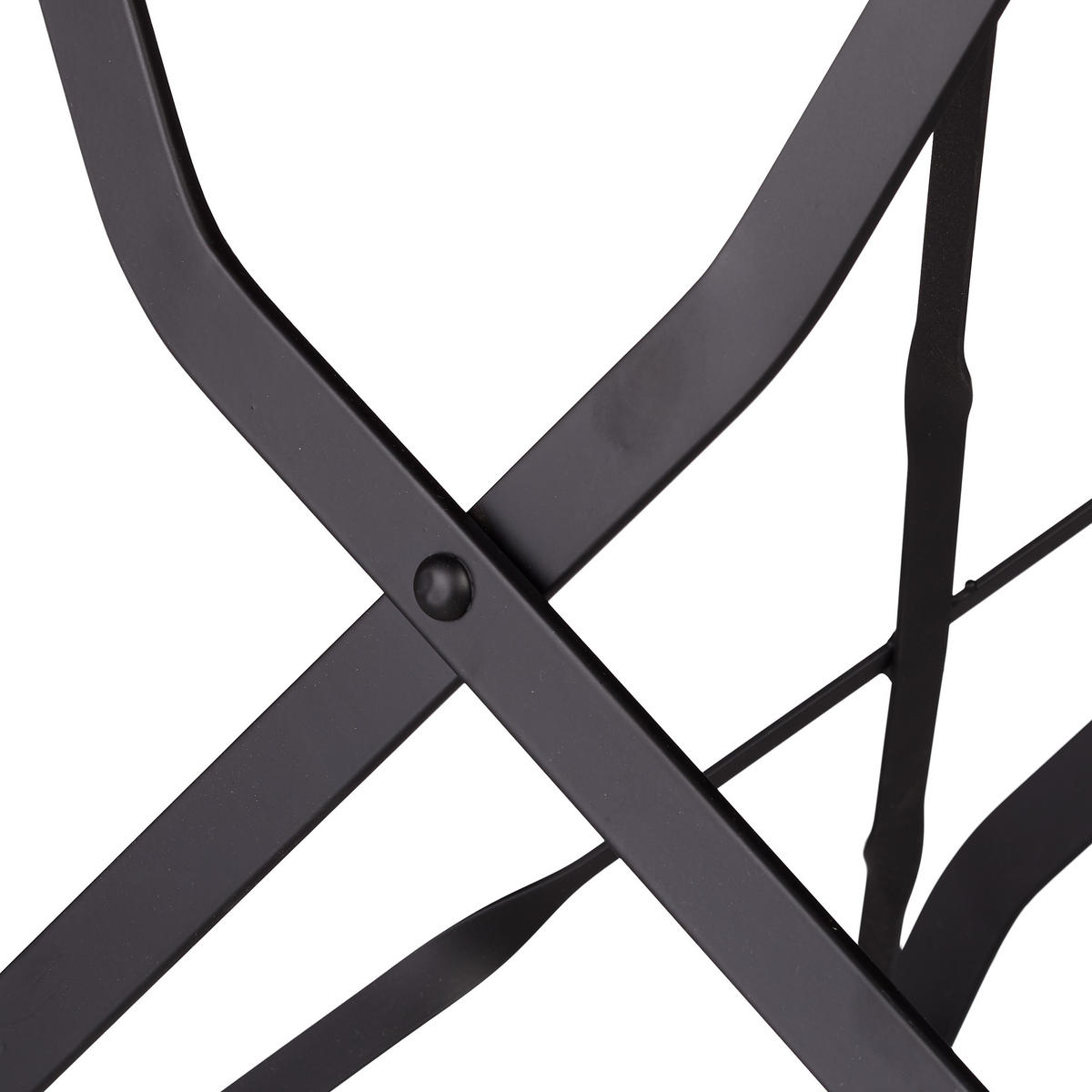 4XGARTENSTUHL - Hellbraun, Holz/Metall (42/84/44cm) - Relaxdays