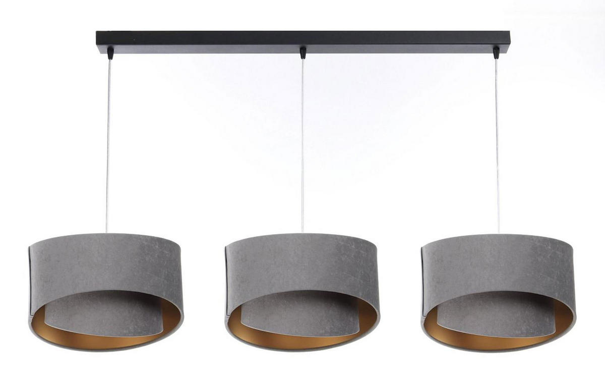 HÄNGELEUCHTE Grau 30/18 cm - Grau, Kunststoff (30/0.3/18cm) - ONZENO