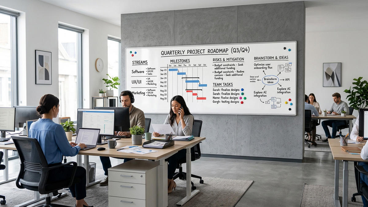 MAGNETISCHES Whiteboard - PREMIUM EXPO Alurahmen 300x100cm - Weiß, Metall (300/100/1.6cm) - ALLboards