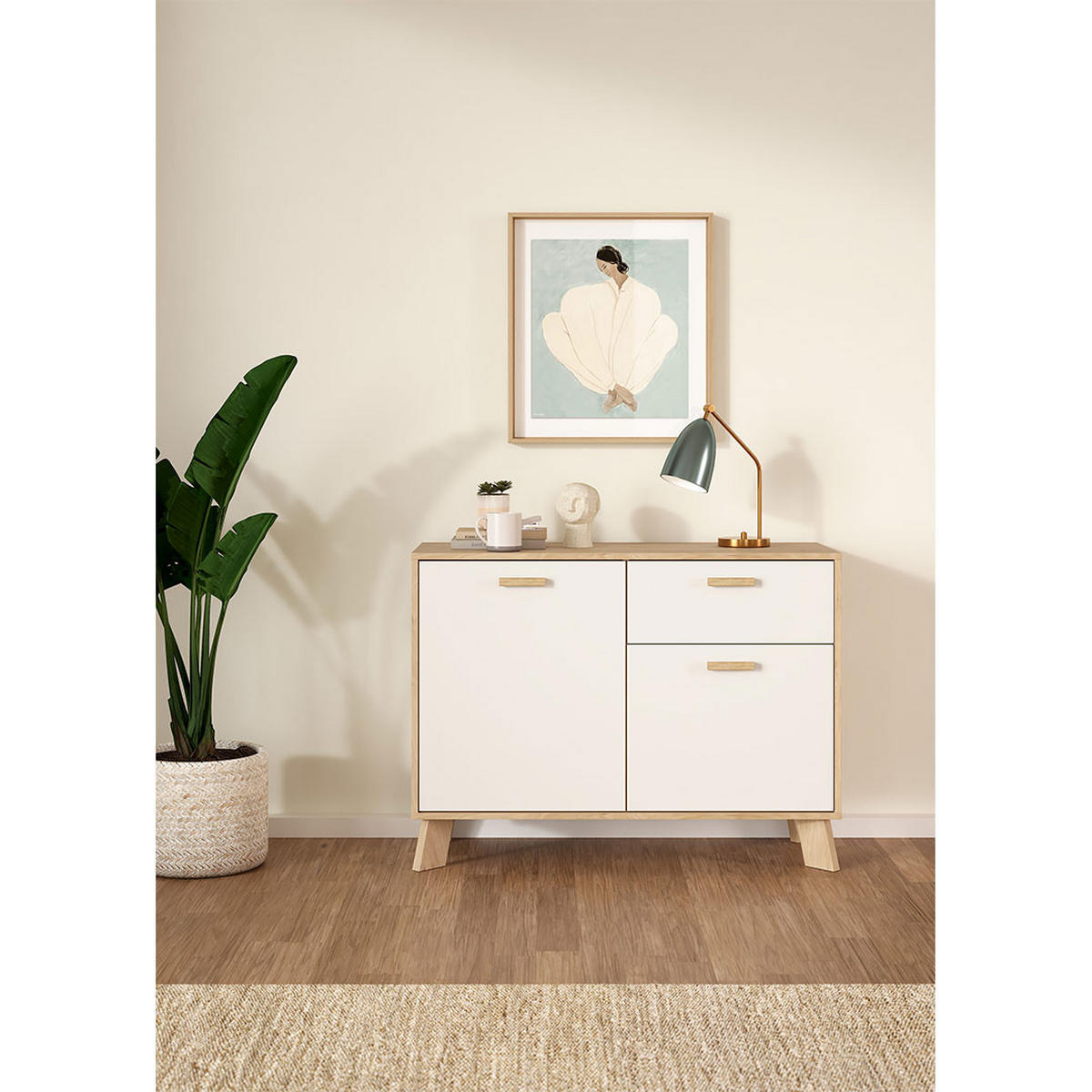 SIDEBOARD, Ikast, Eiche, Holzwerkstoff, 99 x 40 x 73 cm - Eichefarben, Holzwerkstoff (99/73/40cm) - ebuy24