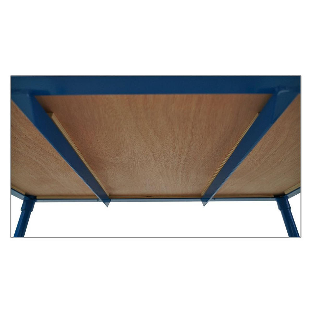 TISCHWAGEN mit 2 Etagen 95x50x97cm Traglast 400kg Lichtblau - Hellblau, Metall (97/50/95cm) - PROREGAL