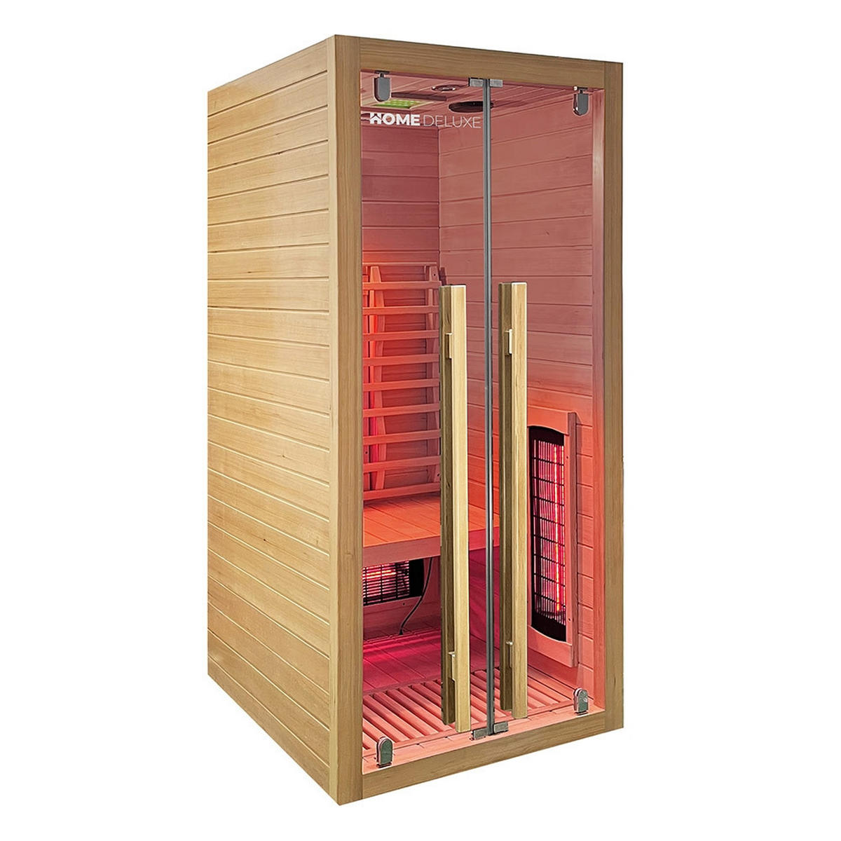 INFRAROTKABINE SONORA S - Größe: S - Naturfarben, Holz (90/190/90cm) - Home Deluxe