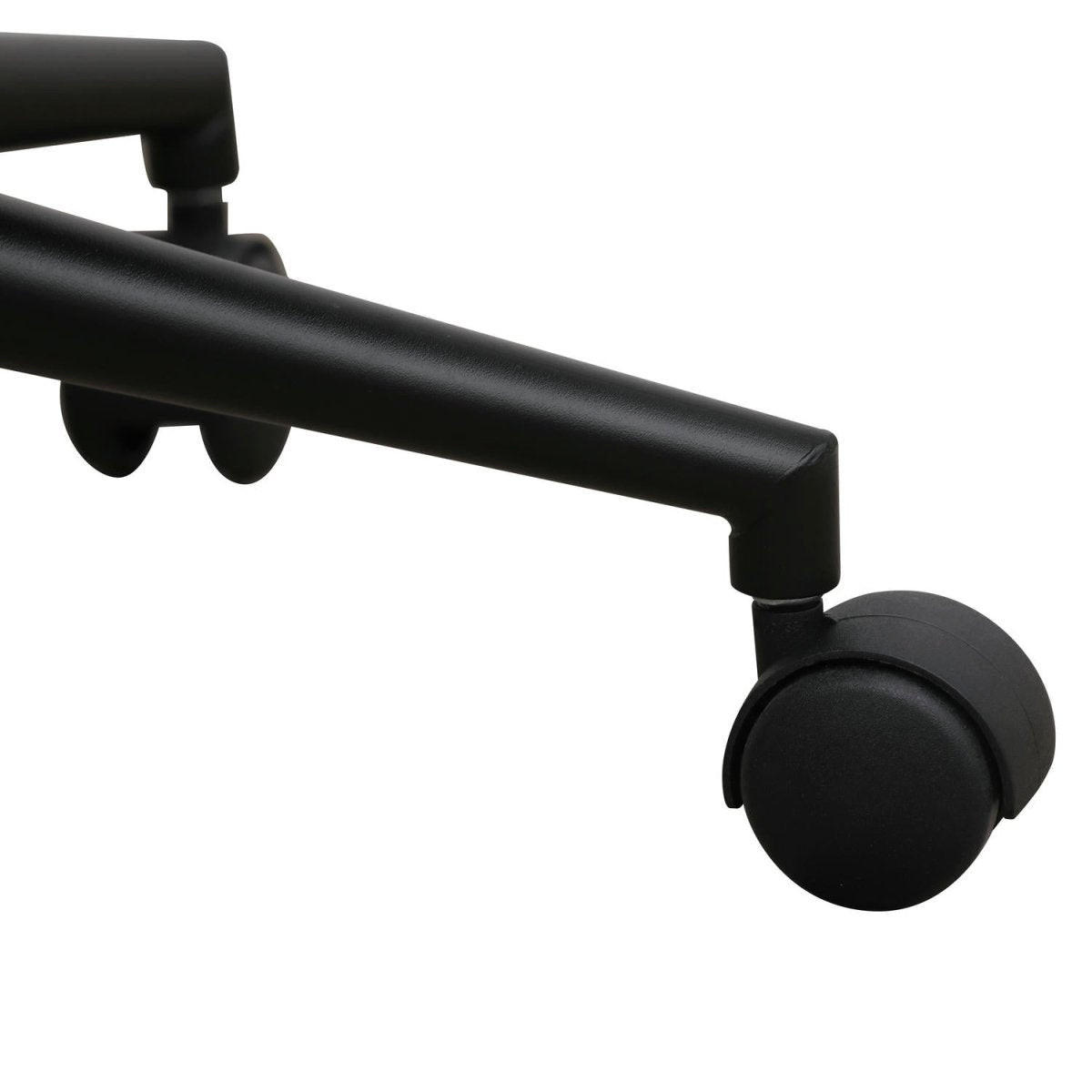 DREHSTUHL höhenverstellbar in Kunstleder Schwarz - Schwarz, Textil/Metall (56/74/57cm) - Furnhouse