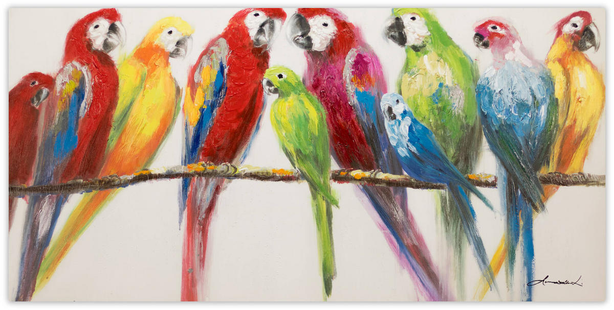 ACRYLBILD HANDGEMALT 120/60 cm - Multicolor, Holz/Textil (120/60cm) - KUNSTLOFT