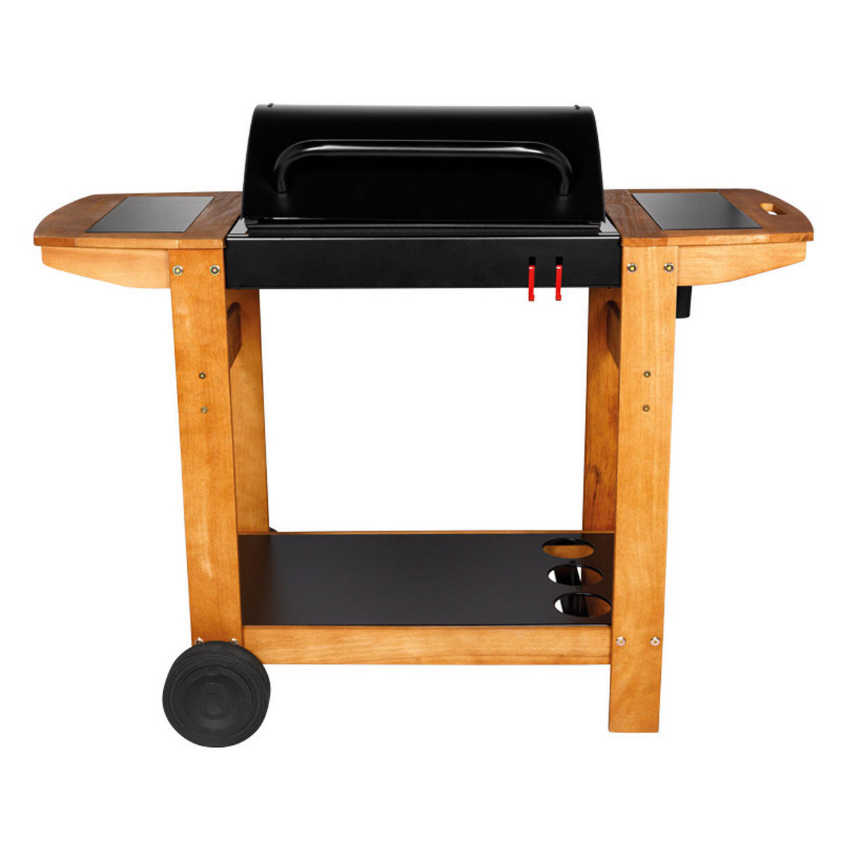 KOHLEGRILL Schwarz - Schwarz, Metall (57/98/121cm)