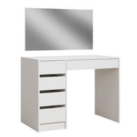 SCHMINKTISCH Thalia Weiß 100 cm mit 5 Schubladen - Weiß, Holzwerkstoff (100/75.5/50cm) - Vicco