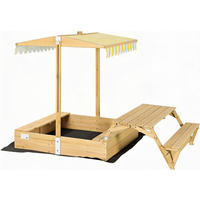 SANDKASTEN Sunplaya5 - Gelb, Holz (110/185/113cm) - needs&wants