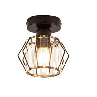 LED-DECKENLEUCHTE Tyrris 15/16/15 cm - Schwarz, Metall (16/15/15cm) - ZMH