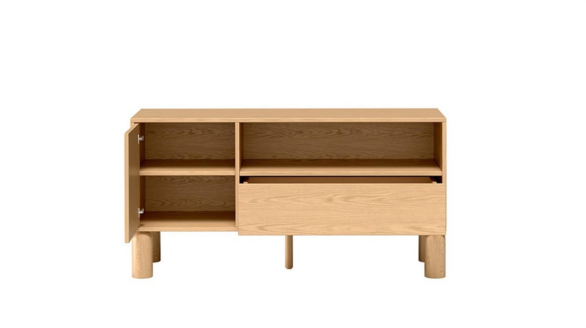 LOWBOARD SABBIA 120/61,6/40,6 cm, Eichefarben - Eichefarben, Holzwerkstoff (120/61.6/40.6cm) - MASSENO