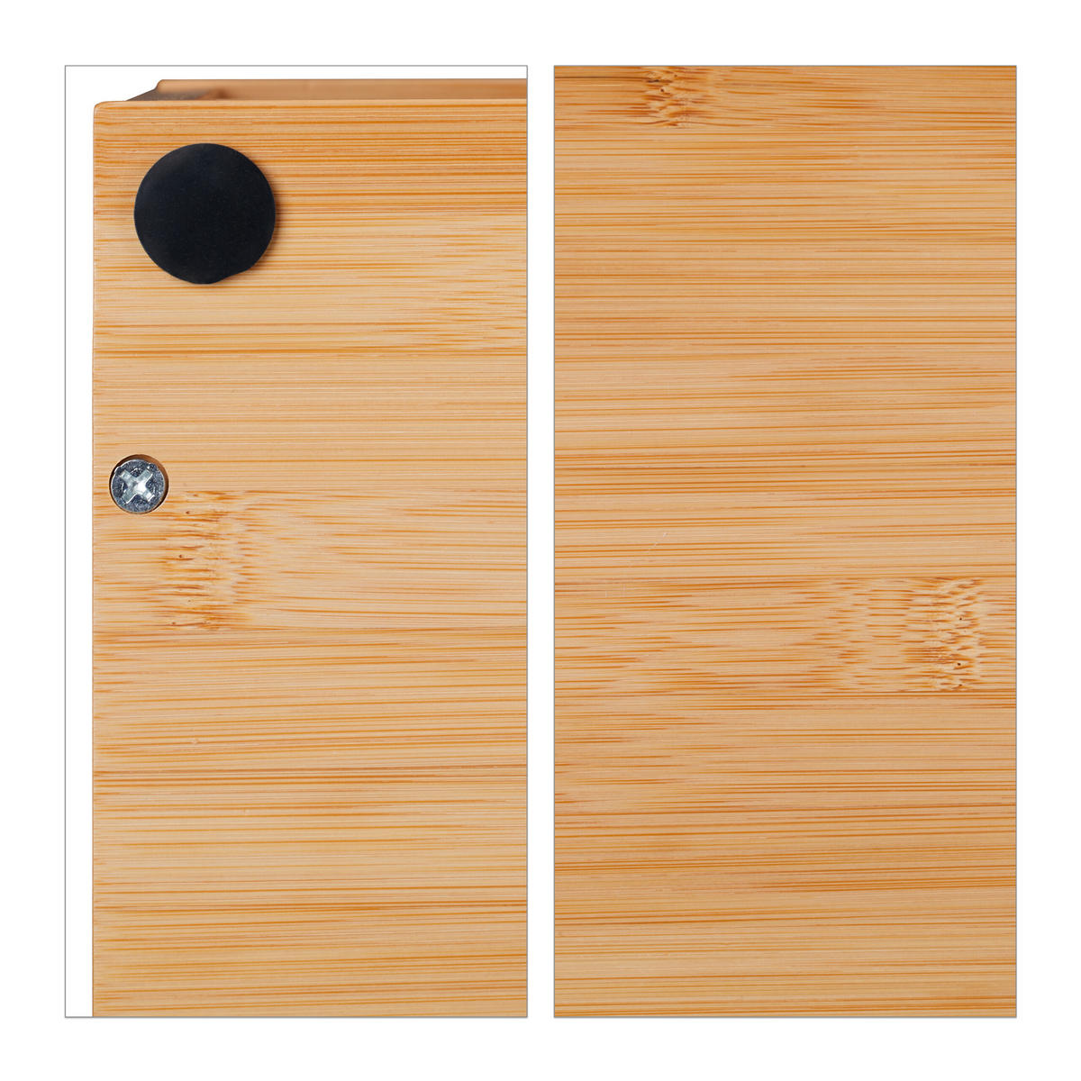 SCHREIBTISCH-ORGANIZER - Hellbraun, Holz/Metall (31/40/22cm) - Relaxdays