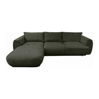 SOFA - 5 Personen - stoff - grün Pukima - Grün, Kunststoff/Textil (276/97cm) - Vente-Unique
