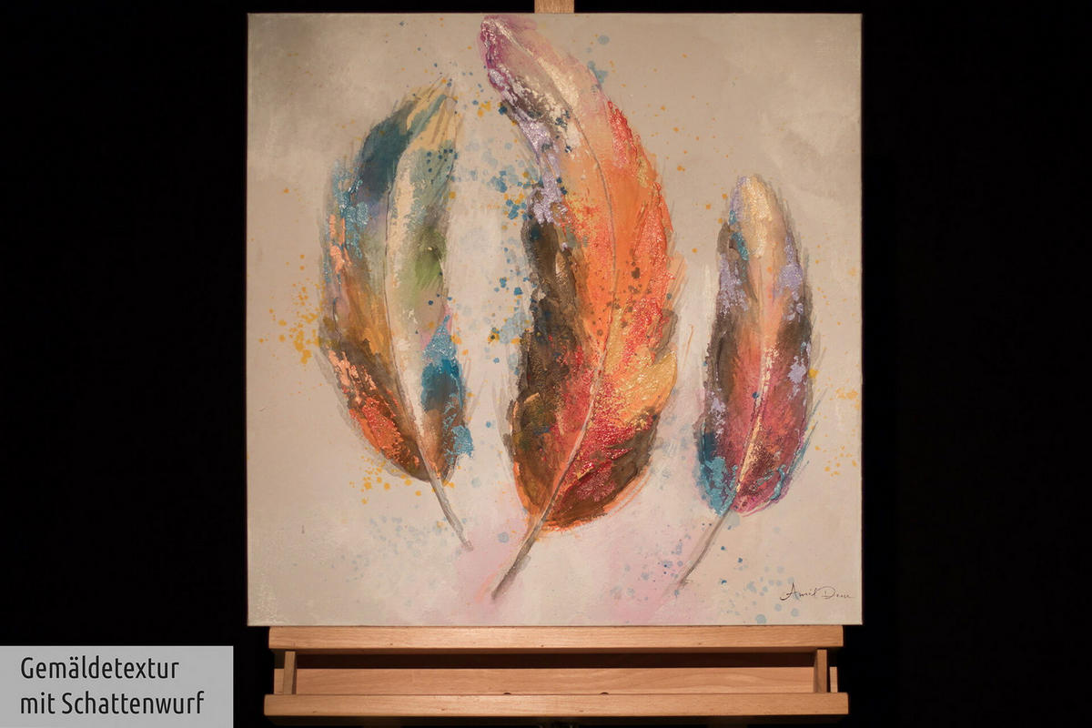 ÖLGEMÄLDE 60/60 cm - Multicolor, Holz/Textil (1.08/60cm) - KUNSTLOFT