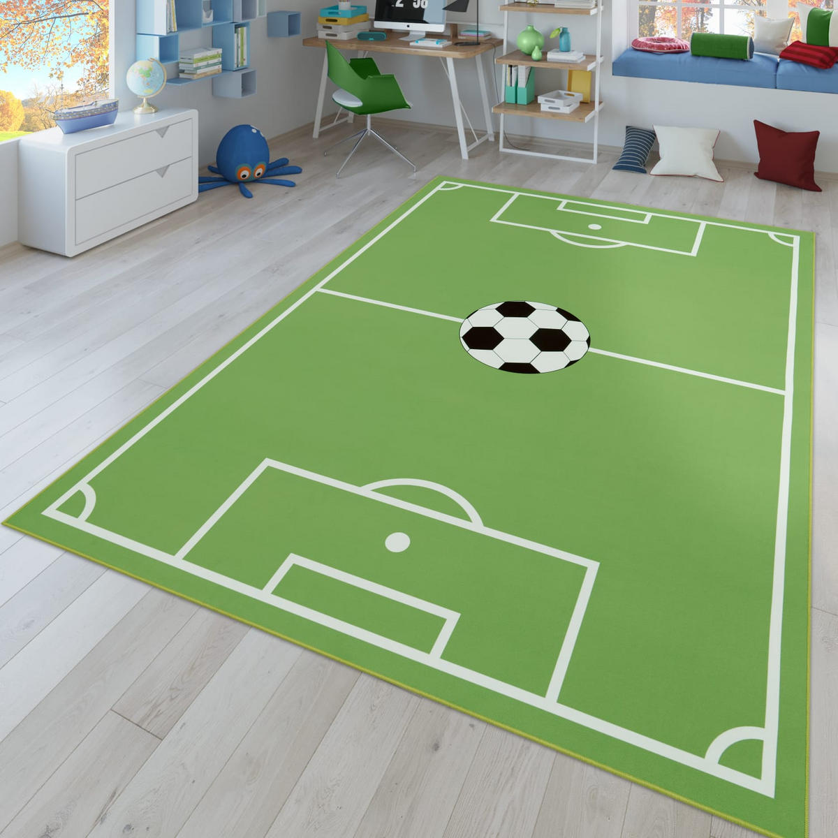 KINDERTEPPICH Grün 100 x 200 cm - Grün, Kunststoff (100/200cm) - TT Home