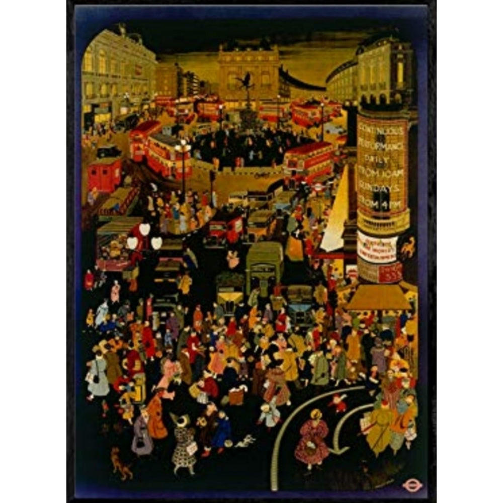 POSTER Europa London Nacht A3 Rahmenlos - Klar, Papier (29.7/5/42cm) - Nacnic