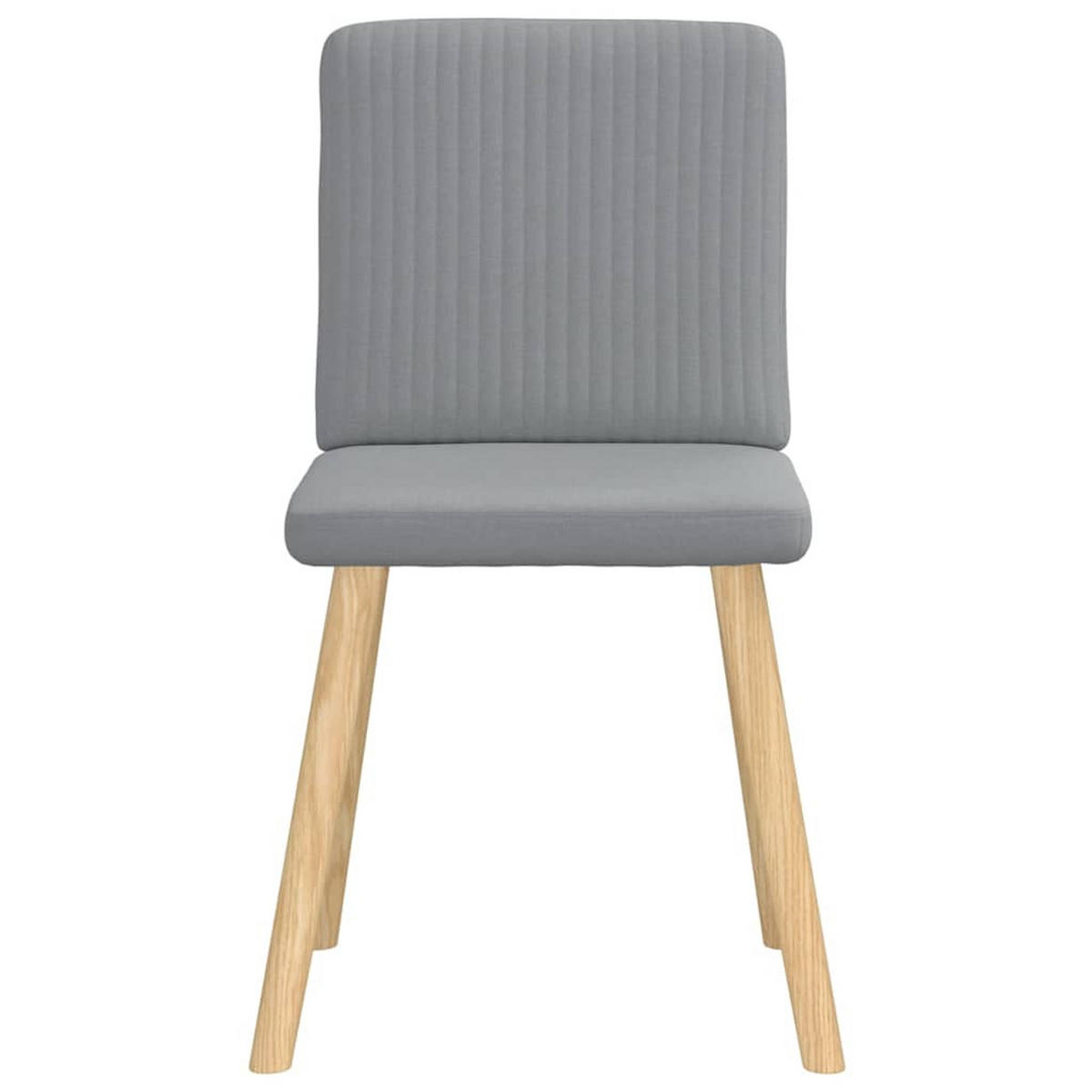 ESSZIMMERSTÜHLE 2 Stk. Hellgrau Stoff 45*54*86cm - Grau, Metall (45/86/54cm) - ZMH
