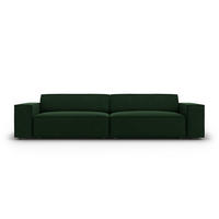 SOFA Jodie aus Samt flaschengrün 4 Sitzplätze - Dunkelgrün, Textil (244/70/102cm) - Micadoni