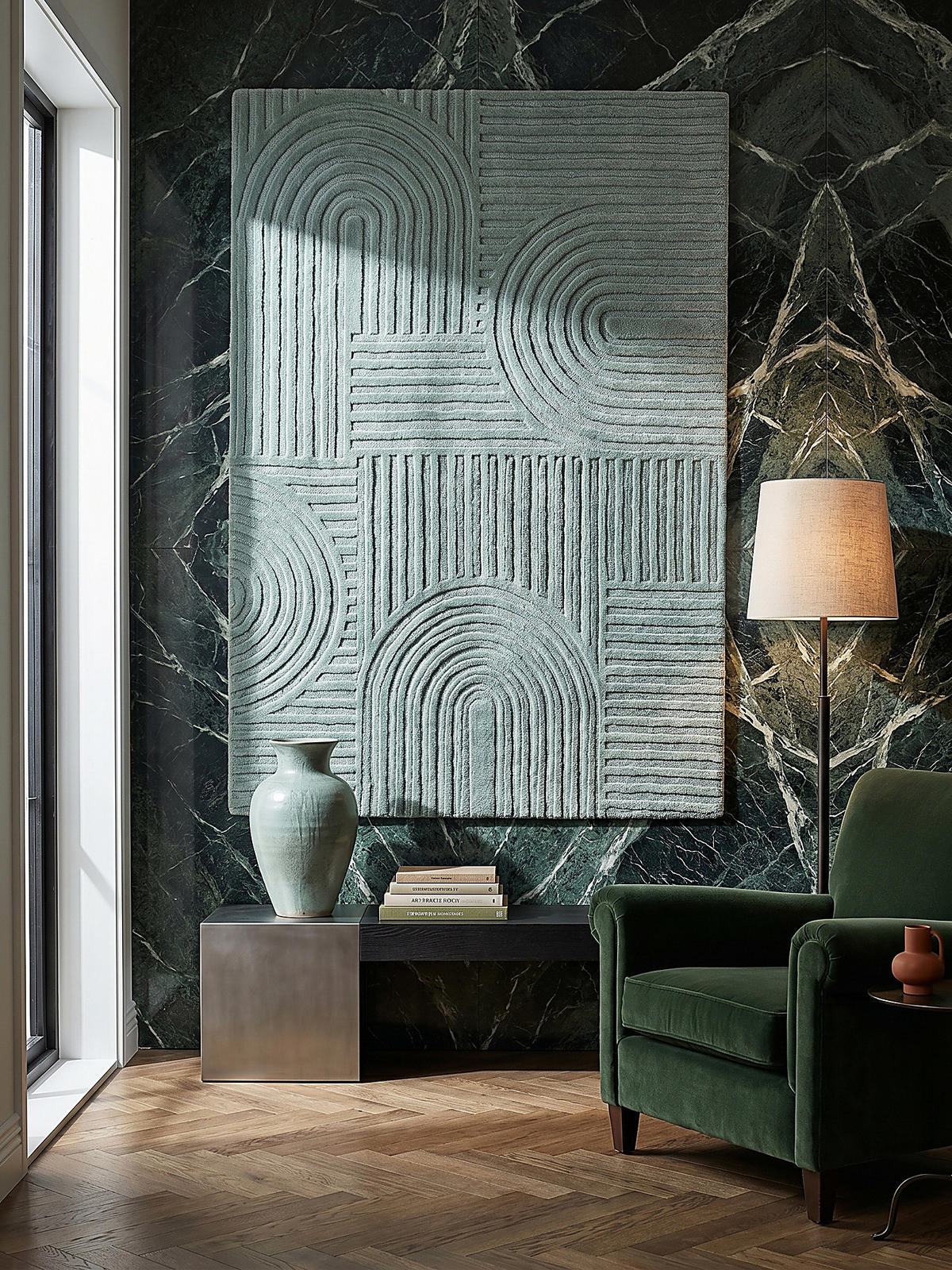 WOLLTEPPICH LEVEN 160/230 cm - Blau, Textil (230/160cm) - KADIMA DESIGN