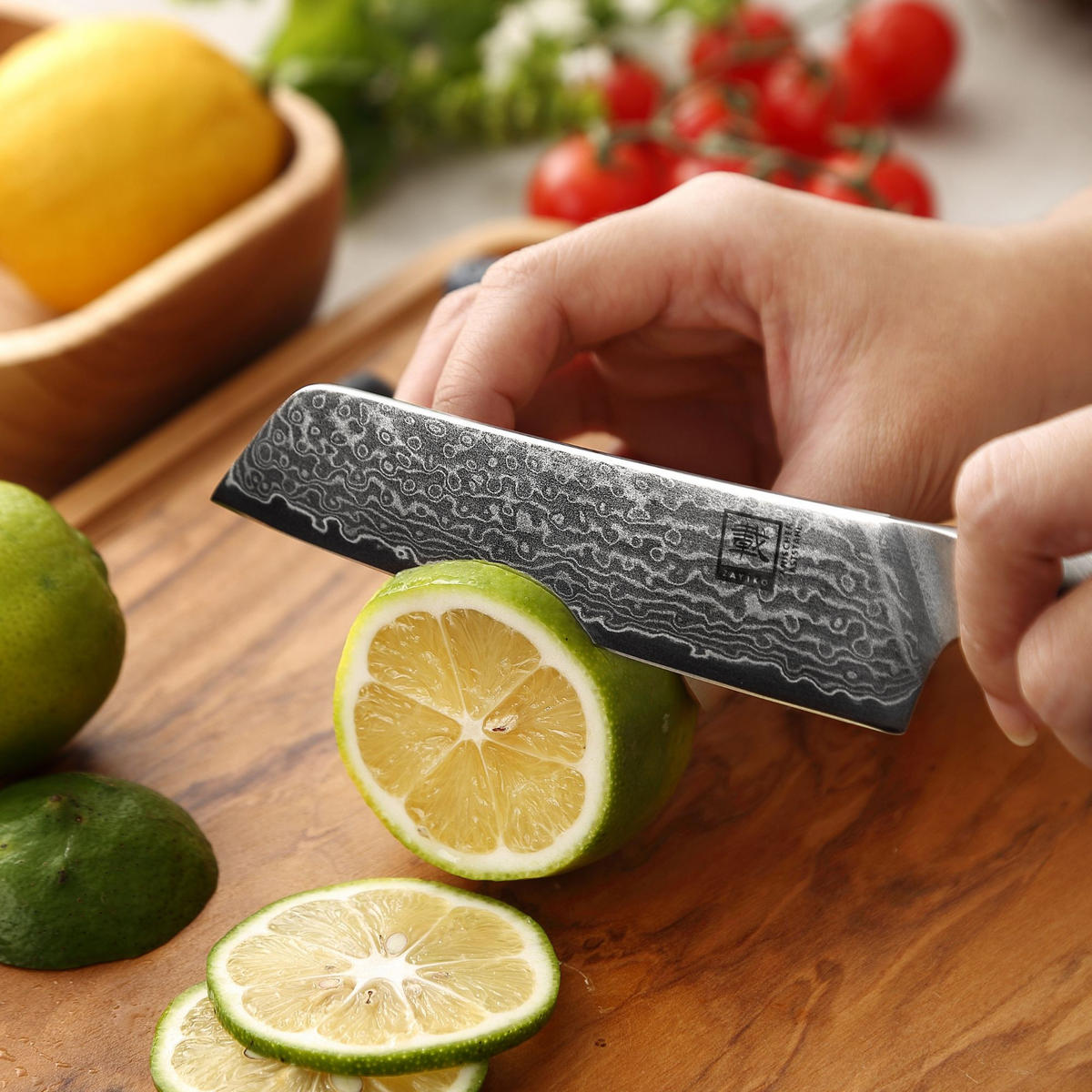 ALLZWECKMESSER 12,5 cm - Ahornfarben, Holz/Metall (23cm) - Zayiko