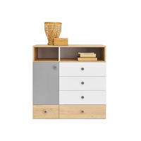 KOMMODE Pixel PX9 - Eichefarben/Weiß, Holzwerkstoff (85/90/40cm)