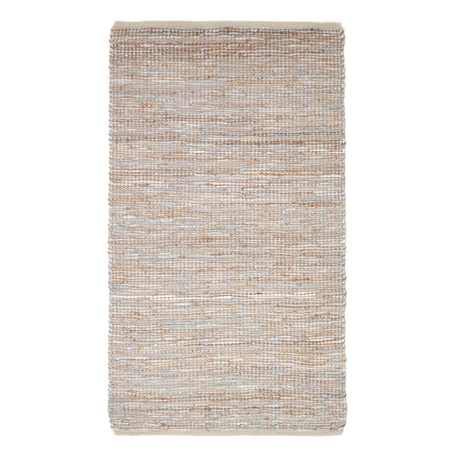 HANDWEBTEPPICH Madras, Leder & Hanf 90/150 cm - Naturfarben, Leder (90/150cm) - Homescapes