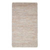 HANDWEBTEPPICH Madras, Leder & Hanf 90/150 cm - Naturfarben, Leder (90/150cm) - Homescapes