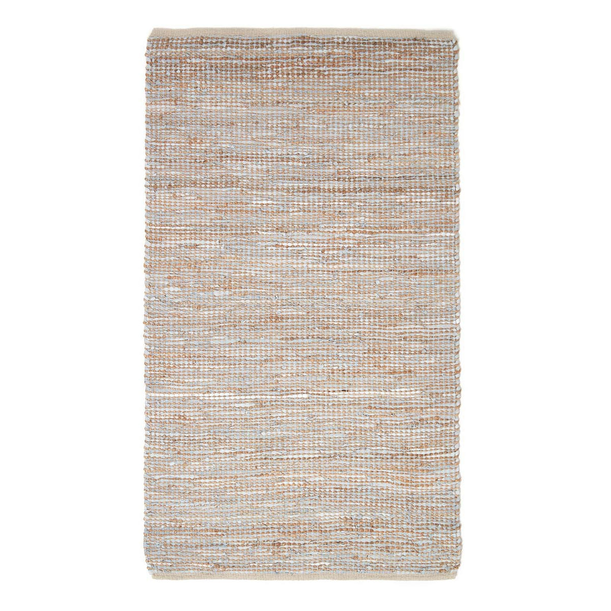 HANDWEBTEPPICH Madras, Leder & Hanf 90/150 cm - Naturfarben, Leder (90/150cm) - Homescapes