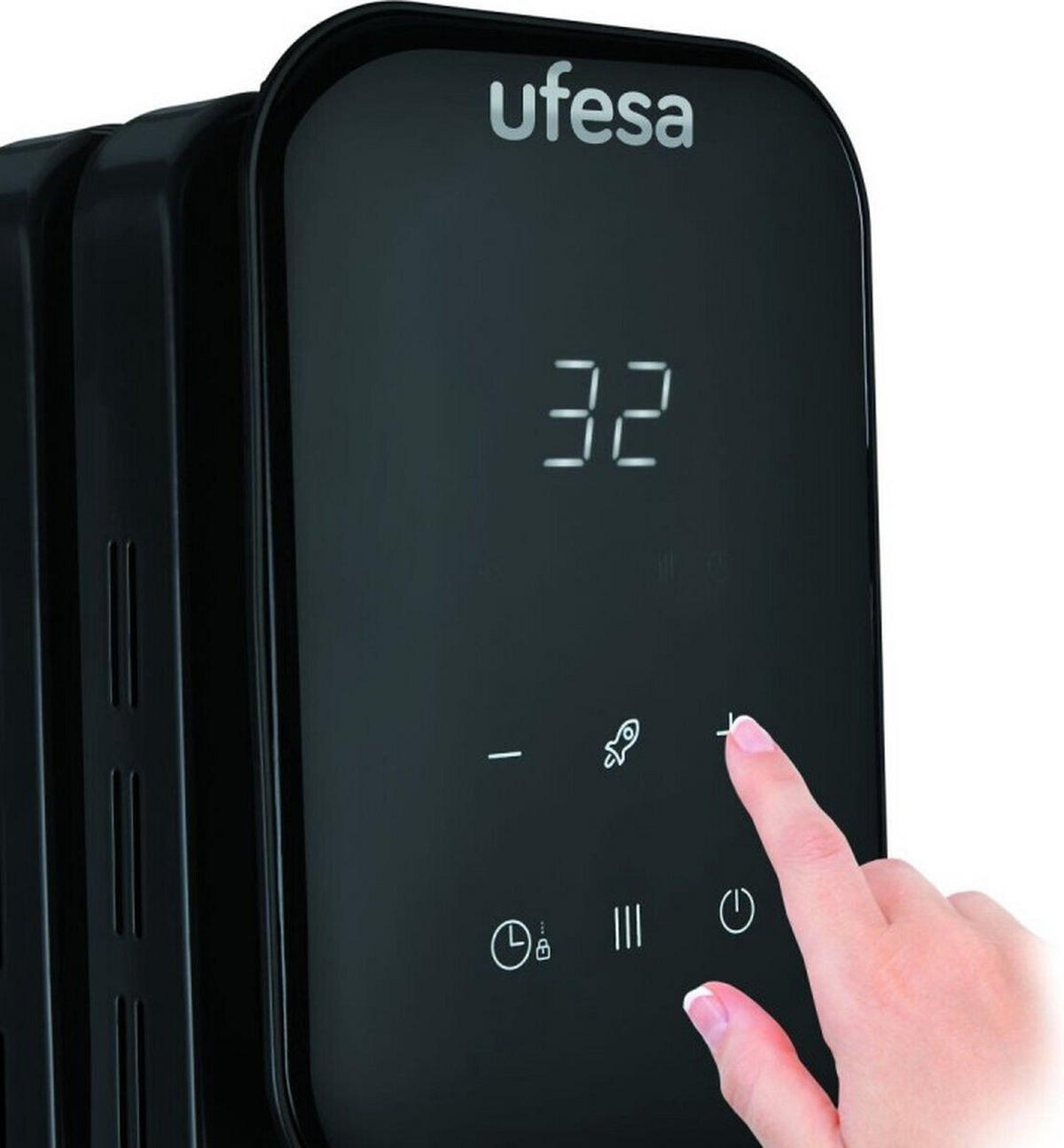 ÖL-RADIATOR RD2000D Schwarz 7 Heizelemente - Schwarz, Metall (25/65/15cm) - 24Bottles