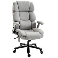 BÜROSTUHL Hellgrau mit Airbag-Lendenwirbelstütze und hochklappbaren Armlehnen - Hellgrau, Textil (82/122/70cm) - PANGIVO
