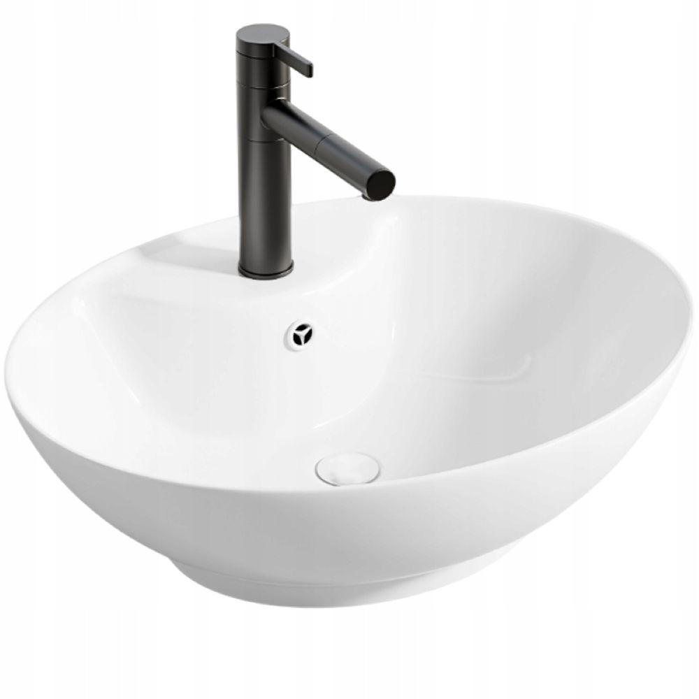 WASCHBECKEN, weiß 50/41/17 cm - Weiß, Keramik (41/17/50cm)