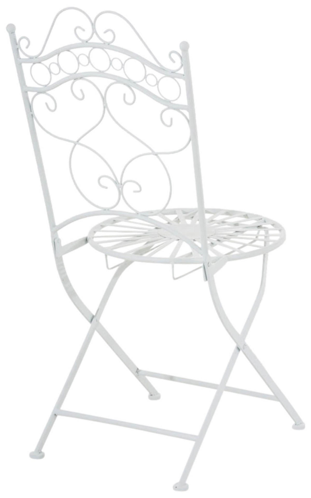 GARTENSTÜHLE Indi - 2er Set - weiß - Weiß, Metall (40/50/92cm) - TPFGarden