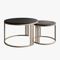 COUCHTISCH LORI 2in1 KASCHMIR MAT / Schwarz matt - Kaschmir/Schwarz, Holzwerkstoff (70/70/49cm) - Lookway